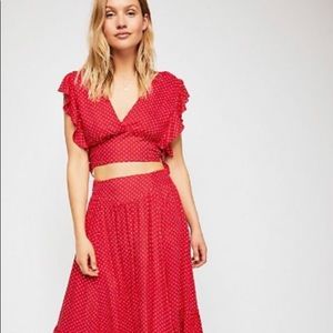 Free People Polka Dot Set